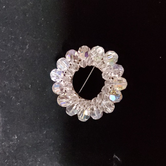 Vintage AB circle iridescent brooch Jewelry - Vintage AB circle iridescent brooch